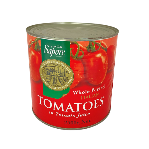 [SAPPEETOM2.5-B] Sapore- Whole Italian Peeled Tomatoes 2500gm x 6