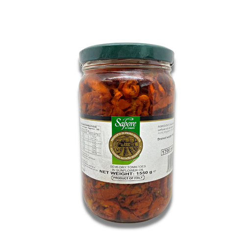 [SAPPOMSDRY3100-U] Sapore- Italian Semi-Dried Cherry Tomatoes In Oil Jar 3100ml