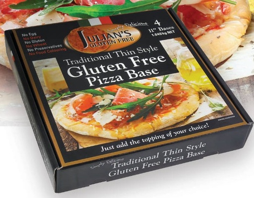[PIZZABASE-GF-12-B] Julian's- Gluten Free Bases 12" x 15