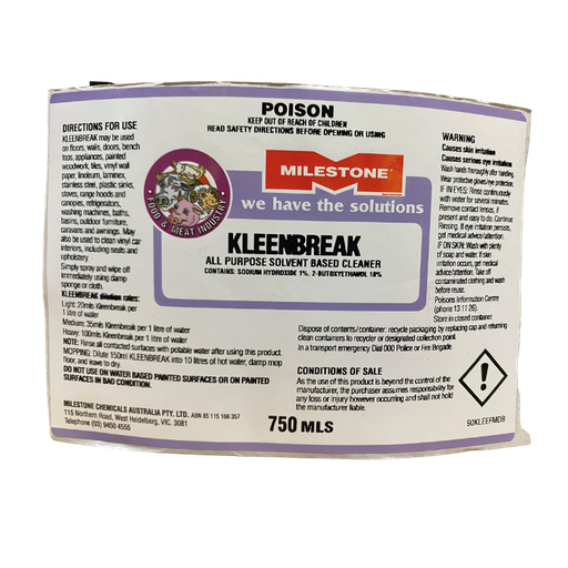 [MSCH_LBKB-U] Kleenbreak Bottle Label