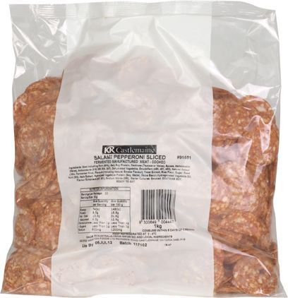 [PEPPERONI/CASTLE-UC4] KRC- Pepperoni Salami Sliced 1kg
