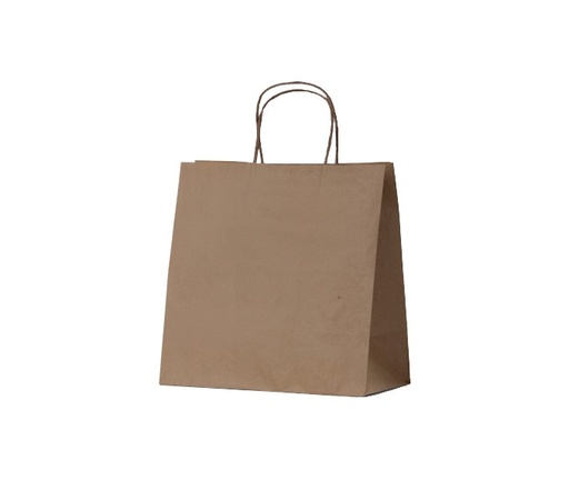 [PCARRY01-B] Brown Paper Twist Handle Bags 305x305x175 (250)