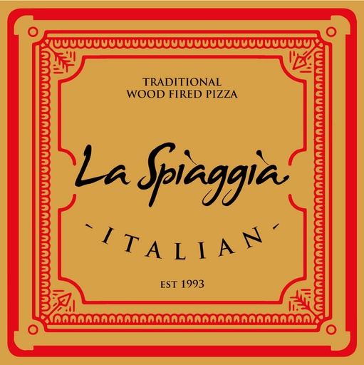 [XXPB-LASP-13-U] La Spiaggia Pizza Box 13" x 50