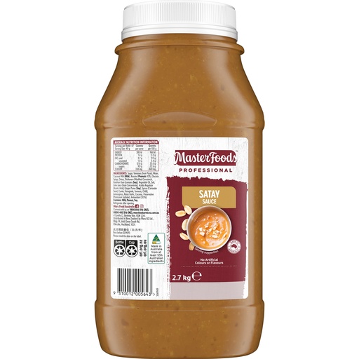 [MFDS/SATAY] MasterFoods Professional Satay Sauce 2.7kg