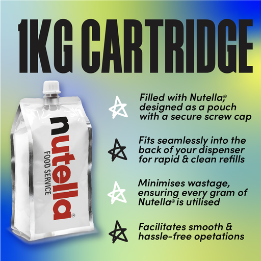 [NUTELLACART-UC6] Nutella Cartridge 1kg - For The Dispenser