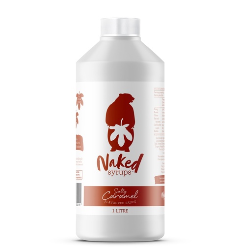 [NKDTP_SCARAMEL-UC6] Naked Syrups- Salty Caramel Dessert Sauce 1Lt
