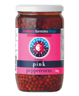 [PEPPER/PINK-UC6] Pink Peppercorns In Brine 700g (PINKP700)