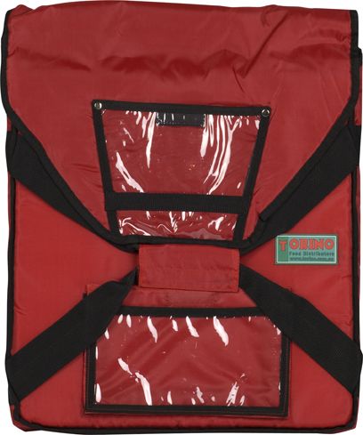 [PIZZA/BAGS/RED-UC10] Pizza Delivery Bags Red