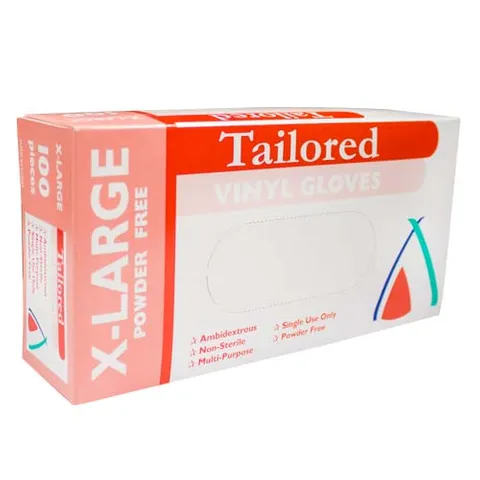 [GLOVES/PF/XLARGE-UC10] Extra Large Powder Free Vinyl Gloves x100