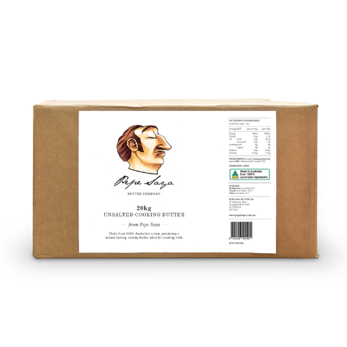 [PSCOOBUTUNS20-B] Pepe Saya- Unsalted Cooking Butter 20kg