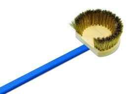 [GI-AC-SPT-U] Round Rotating Head Oven Brush With Brass Bristles 14x17x7cm