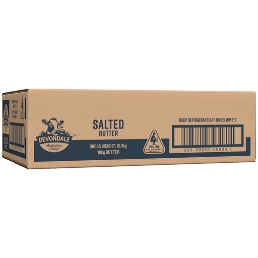 [DEVBUTTER-10KG-SLTD-B] Devondale- Salted Butter 10kg