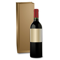 [BOTTLEBAGS/SINGL-B] Single Bottle Bags x 500