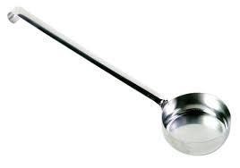 [GI-AC-MS90-U] Stainless Steel Flat Bottom Dose Ladle
