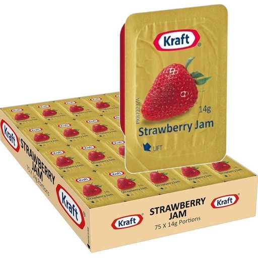 [JAM/PORT/STRAWB-UC4] Strawberry Jam Portions 14G x 75