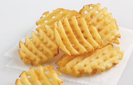 [POT/CRISSCUT-B] Seasoned Original "Waffle" Fries 2.04kg x 6