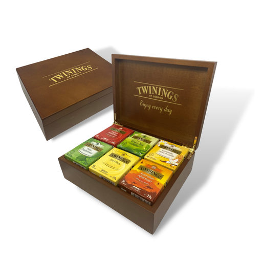 [TWININGCHEST-UC6] Twinings- Wooden Tea Chest x 6 (I-000037)