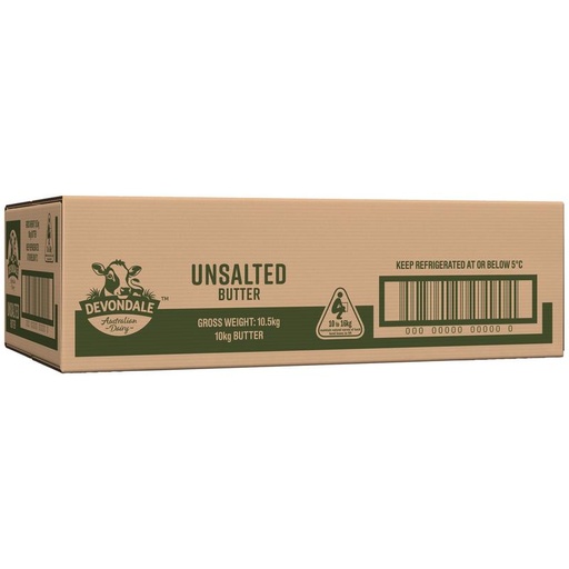 [DEVBUTTER-10KG-US-B] Devondale- Unsalted Butter 10kg