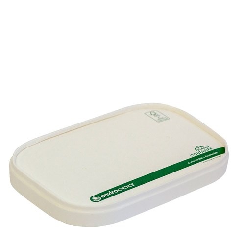 [PAPERREC/PLID-B] White Paper Lids To Suit Rect Containers x300