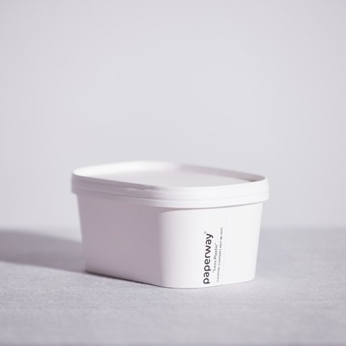[PAPERREC/PLID-B] White Paper Lids To Suit Rect Containers x300