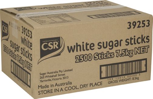 [SUGARSTICKS-B] White Sugar Sticks 3gm x 2500