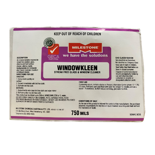 [MSCH_LBWK-U] Windowkleen Bottle Label