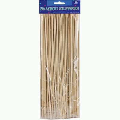 [SKEWERS250MM-U] Wooden Skewers 25cm x 100