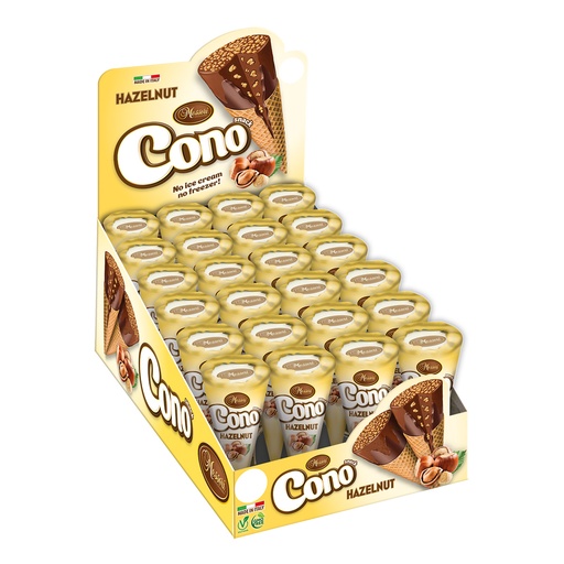 [MESCONSNAHAZ-B] Messori- Hazelnut Cones (4x24) x 25g (96Pc) * (7010)