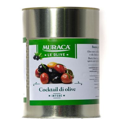 [MUROLIWHOCOC4-U] Muraca- Olives Whole Cocktail 4.25kg