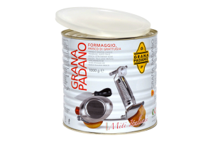 [VESGRANGRAT1KG-U] Vespa- Parmesan Grana Padano Grated Dop 1kg (Tin)