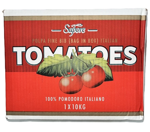 [SAPPOL10-B] Sapore- Italian Crushed Tomato Polpa Fine Bib 10kg (4915)